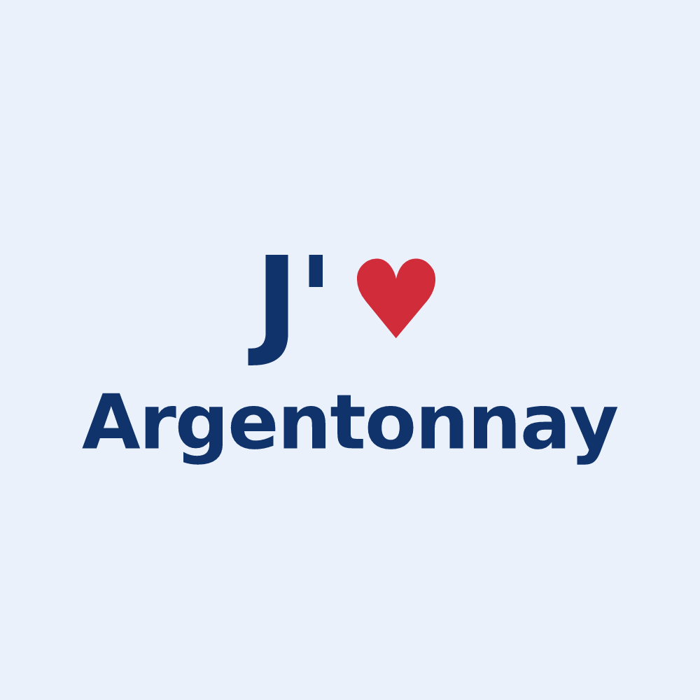 Sticker personnalisé Argentonnay — design J'aime Argentonnay