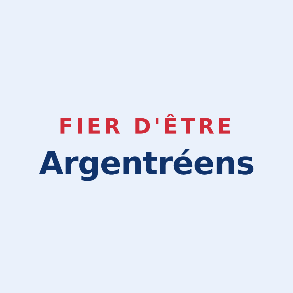 Sticker « Fier d'être Argentréens » — design pour Argentré