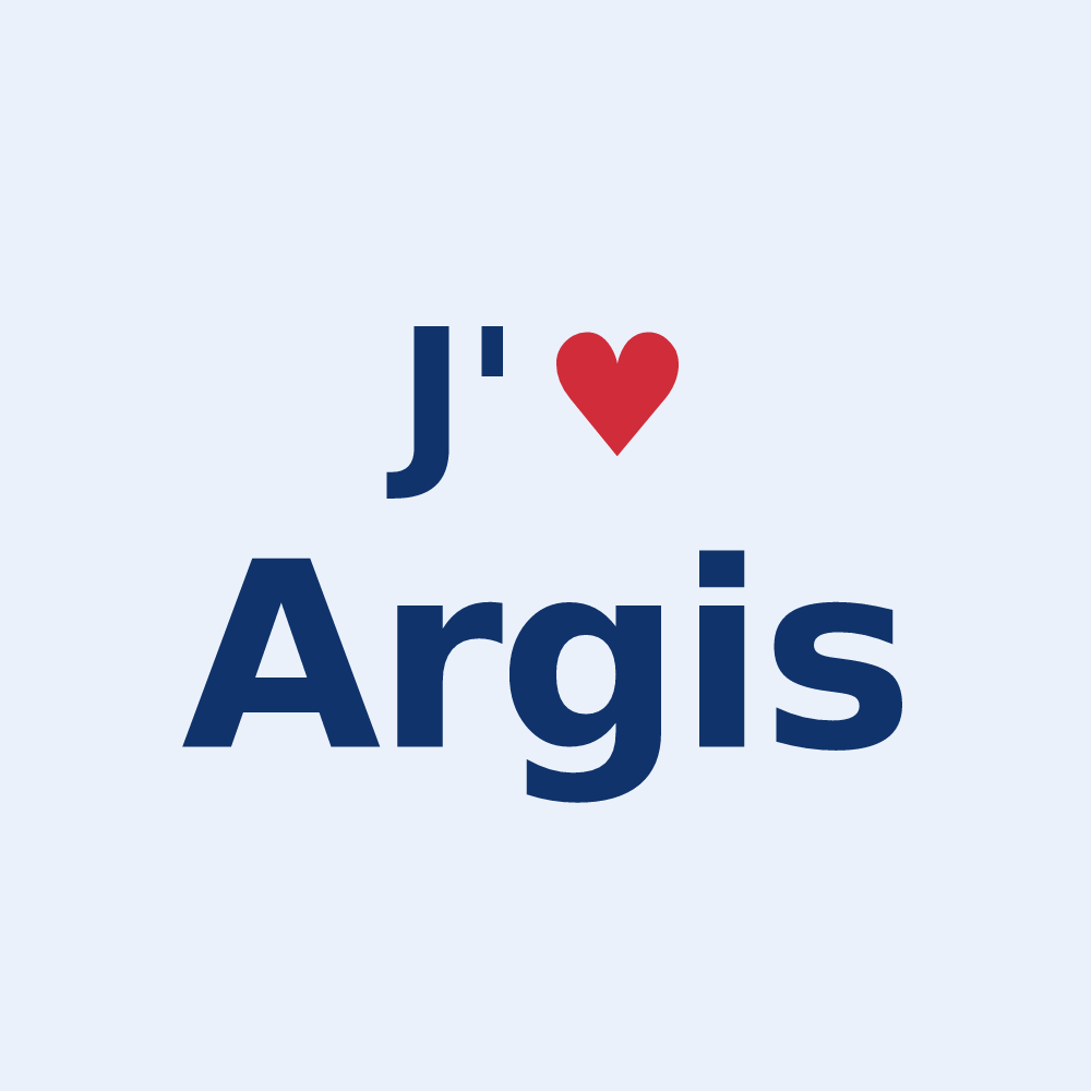 Sticker personnalisé Argis — design J'aime Argis