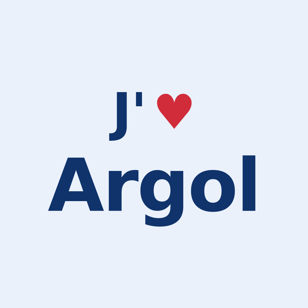 Sticker personnalisé Argol — design J'aime Argol