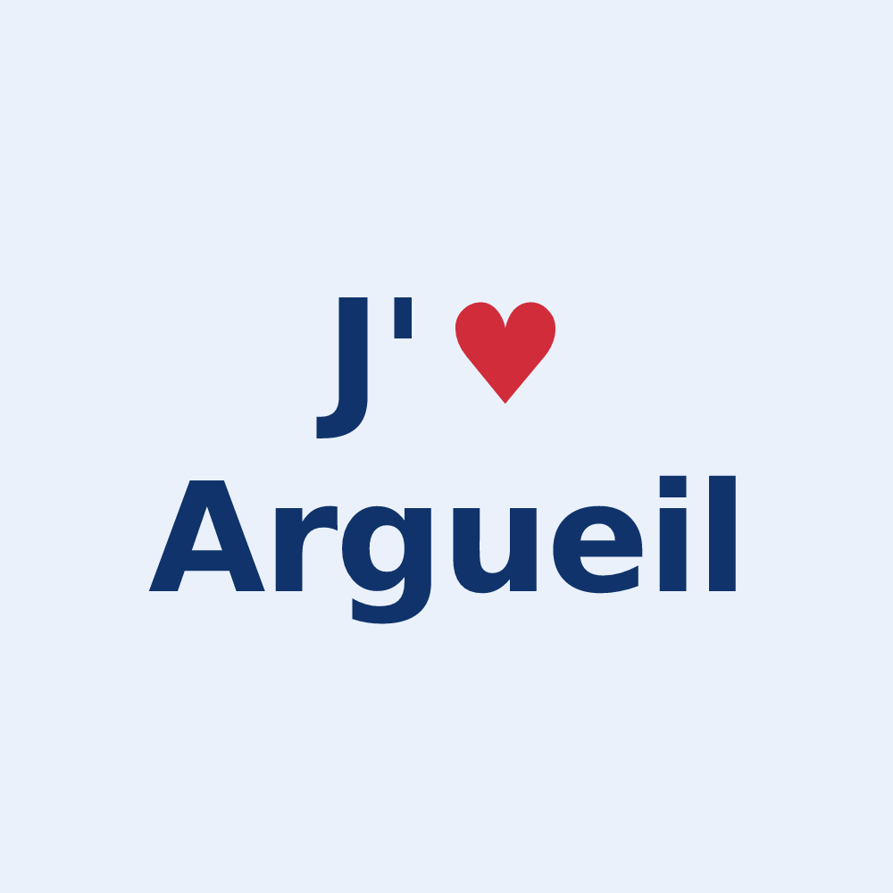Sticker personnalisé Argueil — design J'aime Argueil