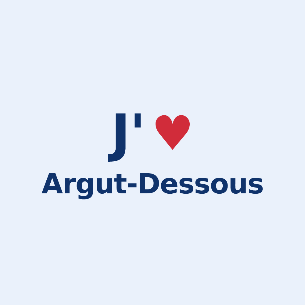 Sticker personnalisé Argut-Dessous — design J'aime Argut-Dessous