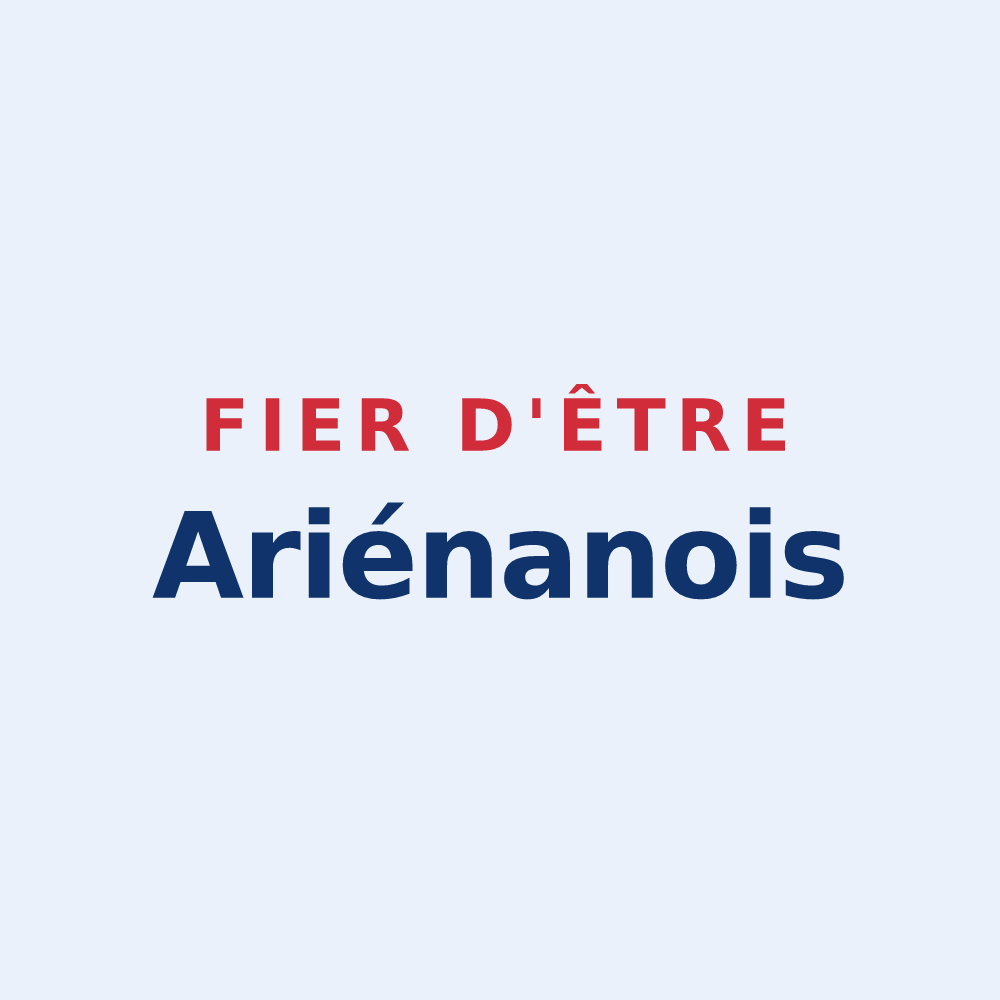 Sticker « Fier d'être Ariénanois » — design pour Aries-Espénan