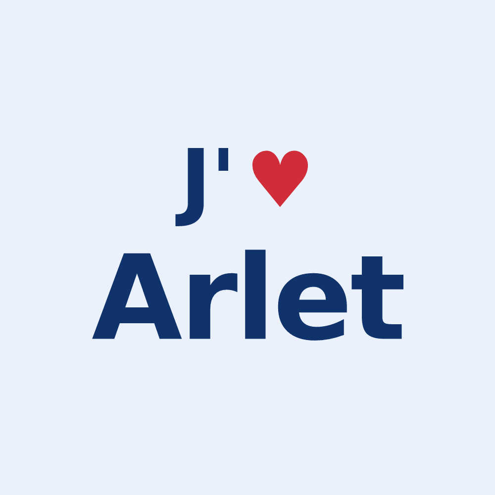 Sticker personnalisé Arlet — design J'aime Arlet