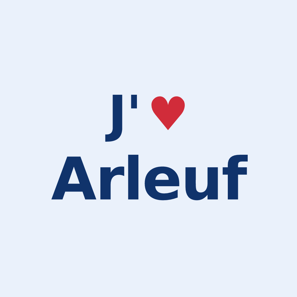 Sticker personnalisé Arleuf — design J'aime Arleuf