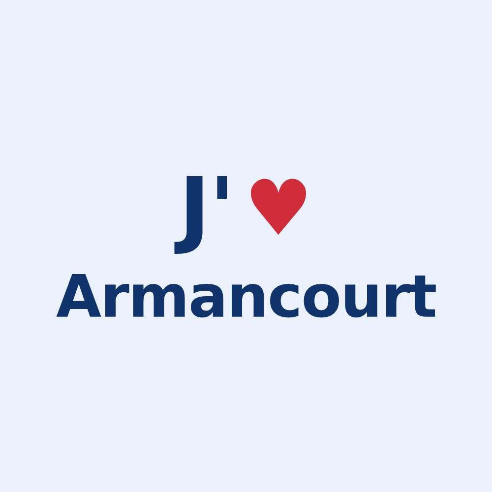 Sticker personnalisé Armancourt — design J'aime Armancourt
