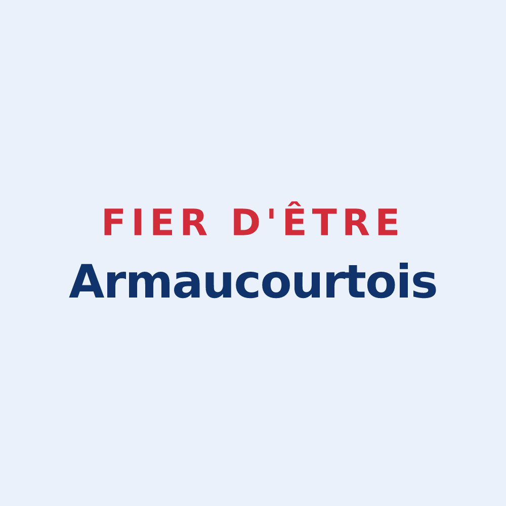 Sticker « Fier d'être Armaucourtois » — design pour Armaucourt