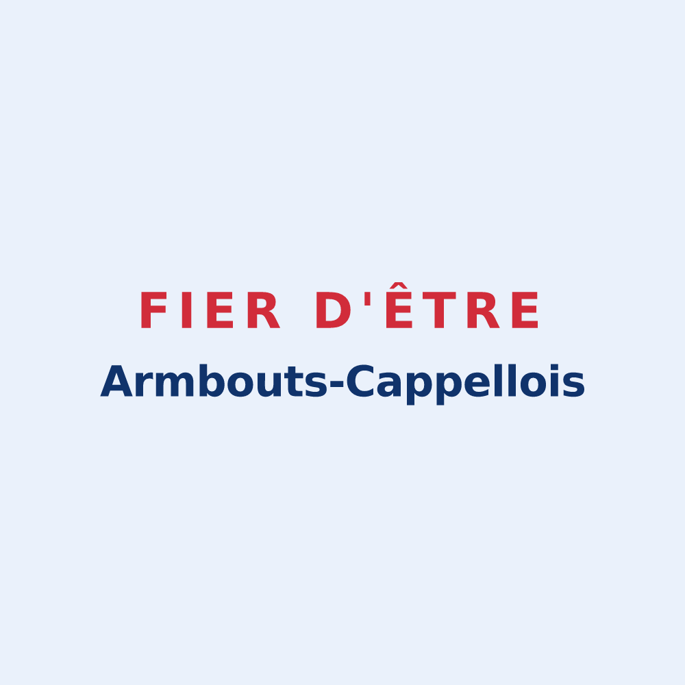 Sticker « Fier d'être Armbouts-Cappellois » — design pour Armbouts-Cappel