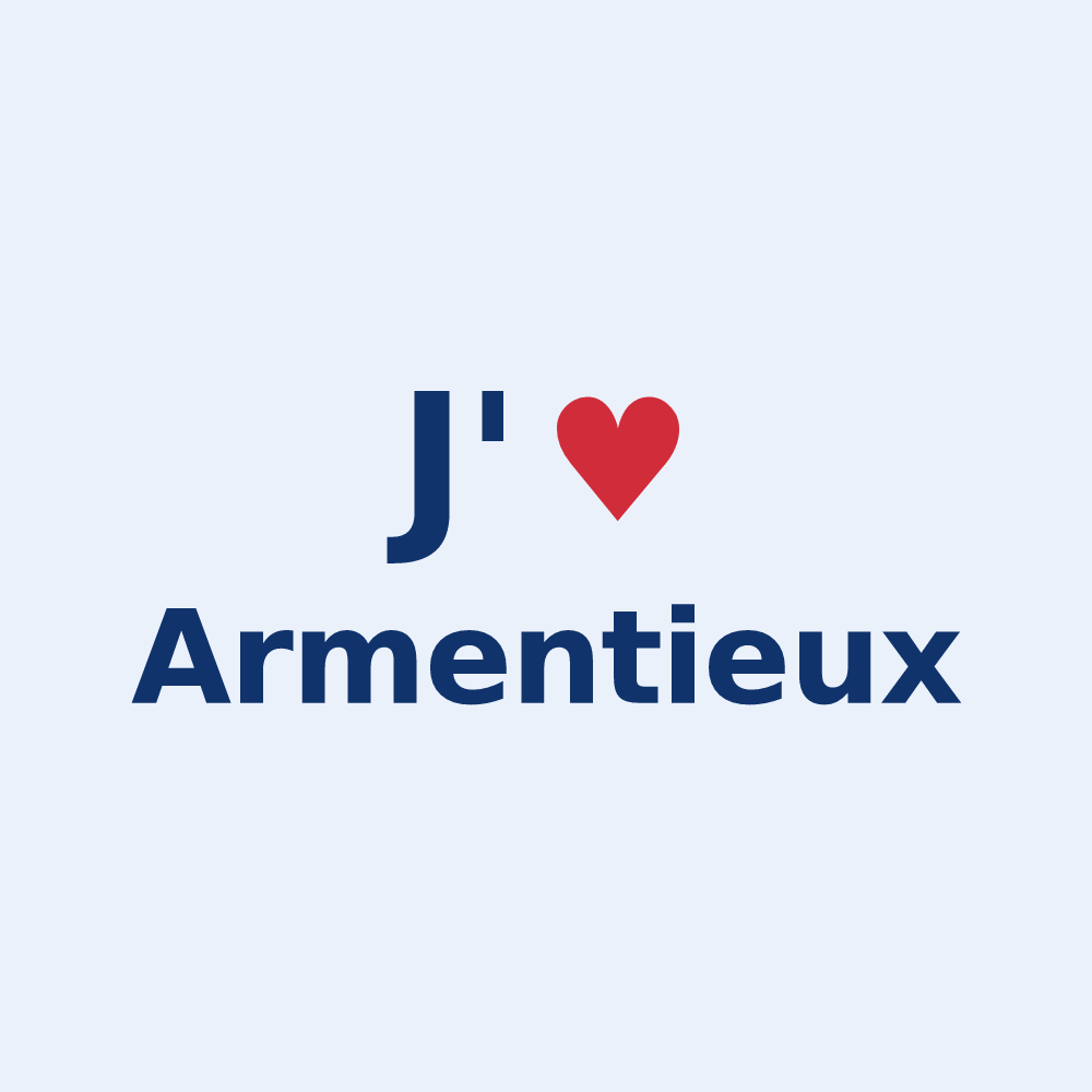 Sticker personnalisé Armentieux — design J'aime Armentieux