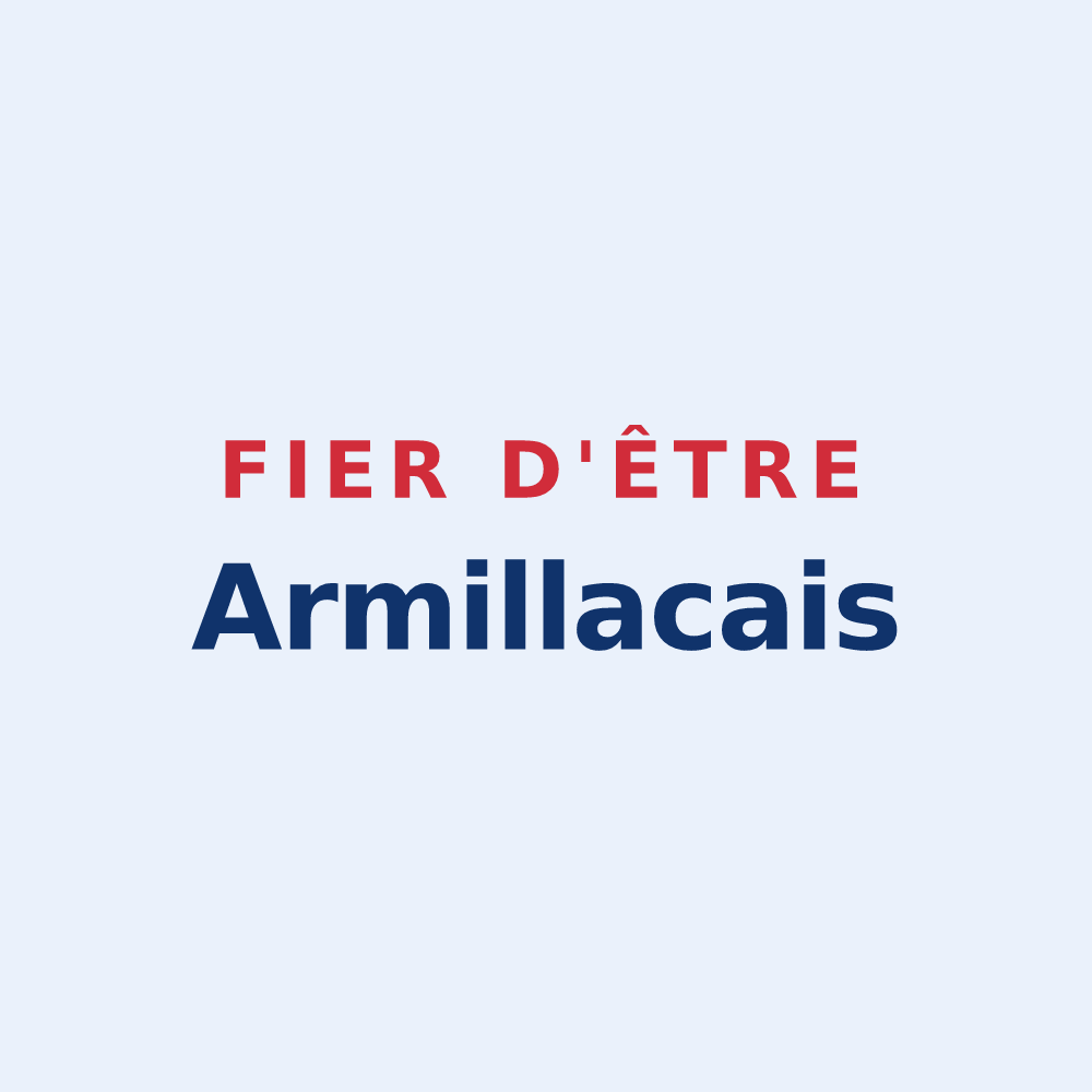 Sticker « Fier d'être Armillacais » — design pour Armillac