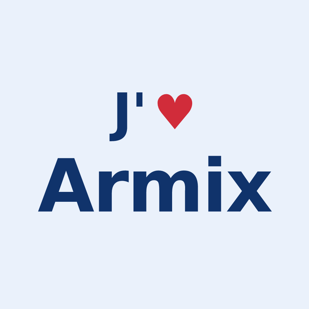 Sticker personnalisé Armix — design J'aime Armix