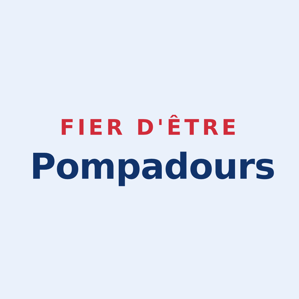 Sticker « Fier d'être Pompadours » — design pour Arnac-Pompadour