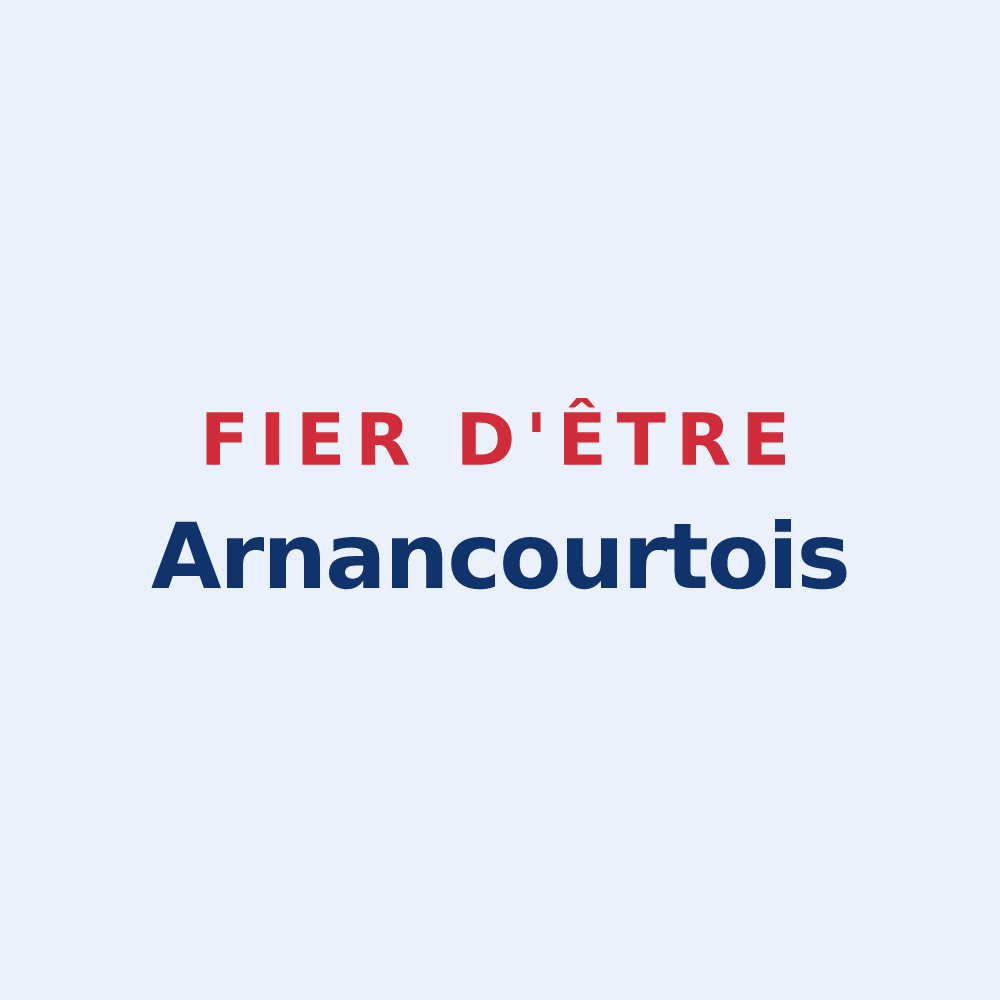 Sticker « Fier d'être Arnancourtois » — design pour Arnancourt