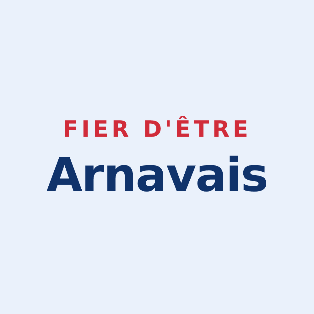Sticker « Fier d'être Arnavais » — design pour Arnave