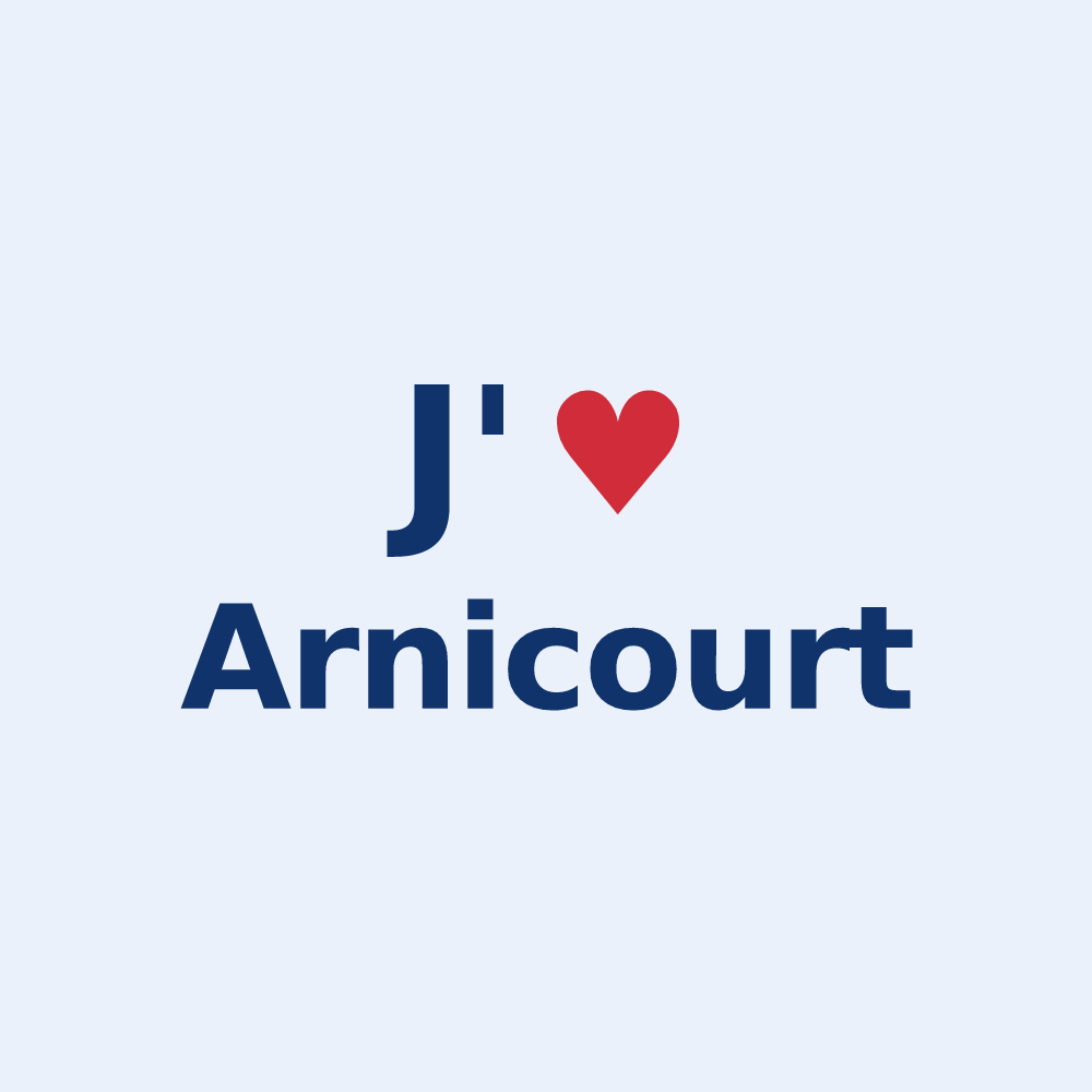 Sticker personnalisé Arnicourt — design J'aime Arnicourt