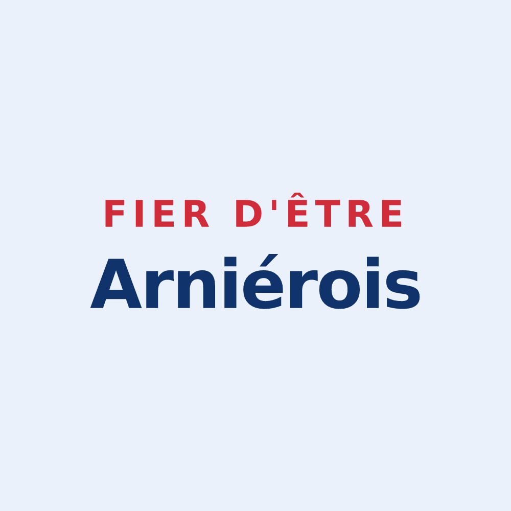 Sticker « Fier d'être Arniérois » — design pour Arnières-sur-Iton
