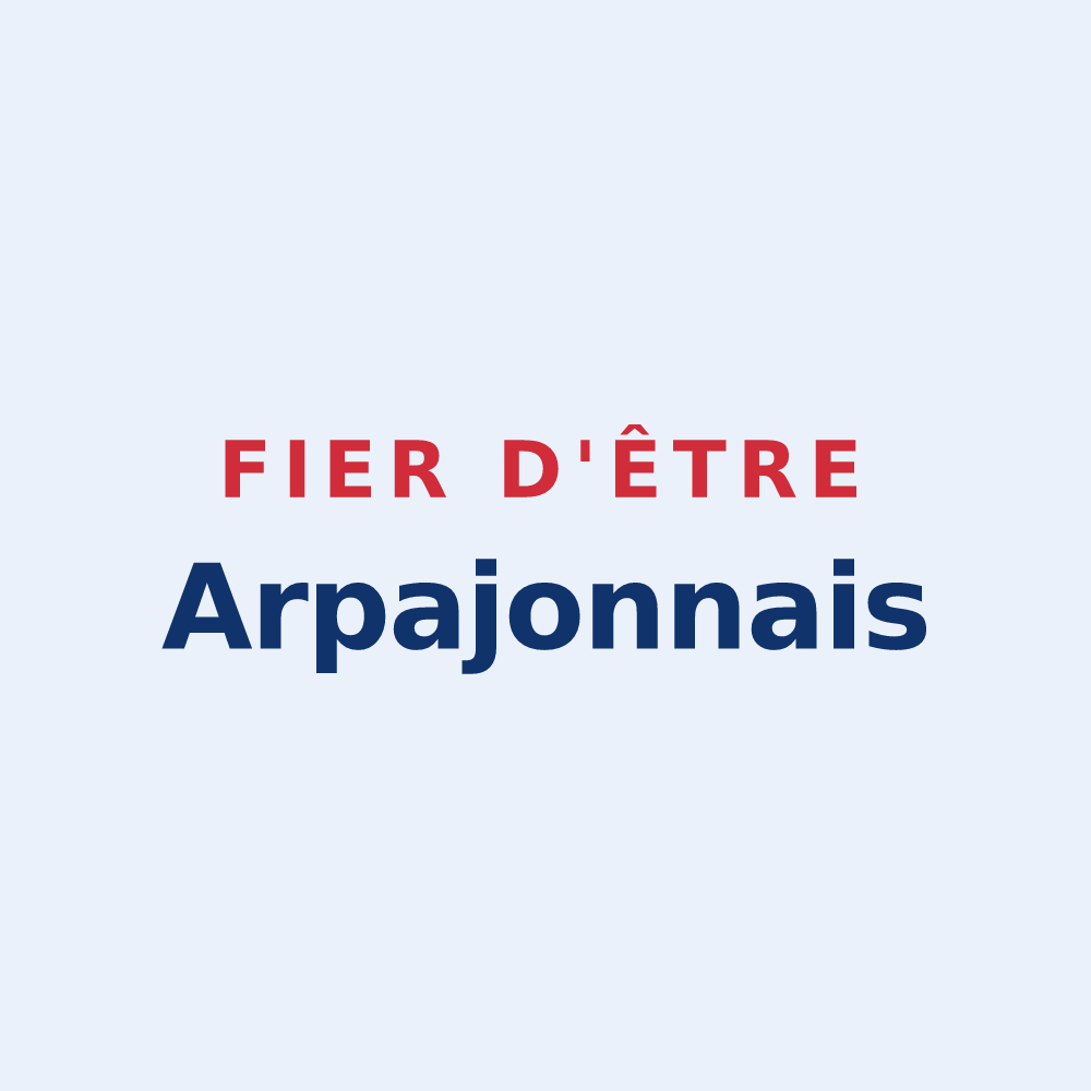 Sticker « Fier d'être Arpajonnais » — design pour Arpajon-sur-Cère