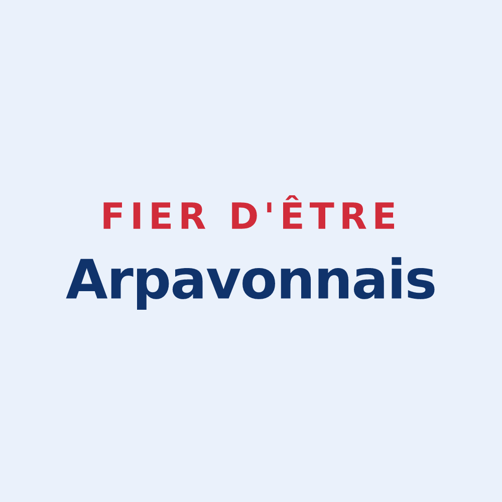 Sticker « Fier d'être Arpavonnais » — design pour Arpavon