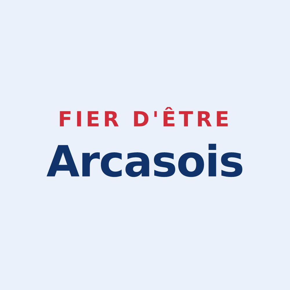 Sticker « Fier d'être Arcasois » — design pour Arques