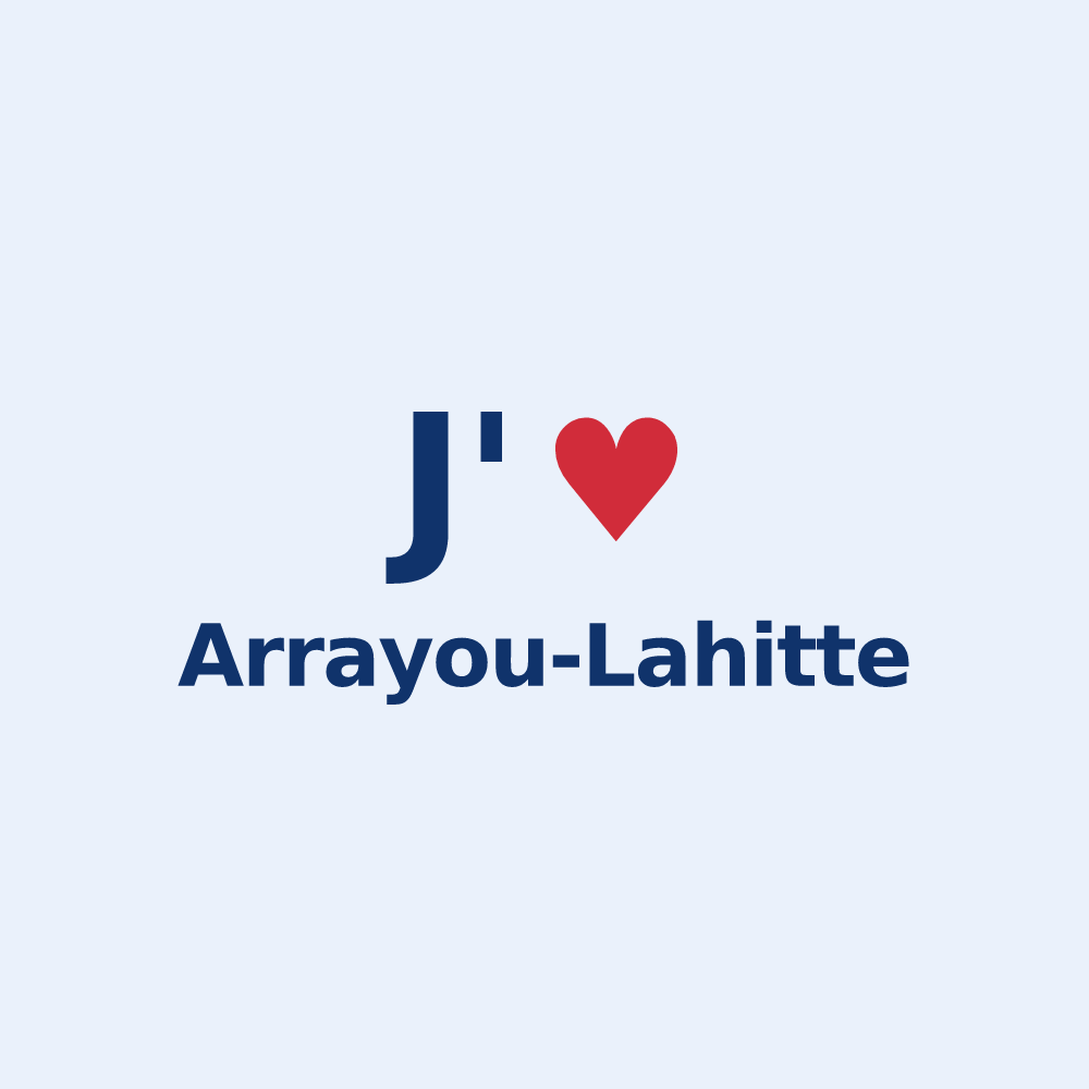 Sticker personnalisé Arrayou-Lahitte — design J'aime Arrayou-Lahitte