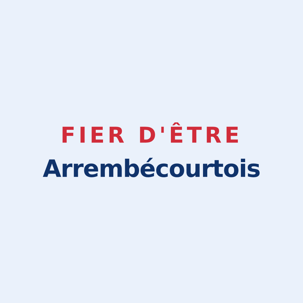 Sticker « Fier d'être Arrembécourtois » — design pour Arrembécourt