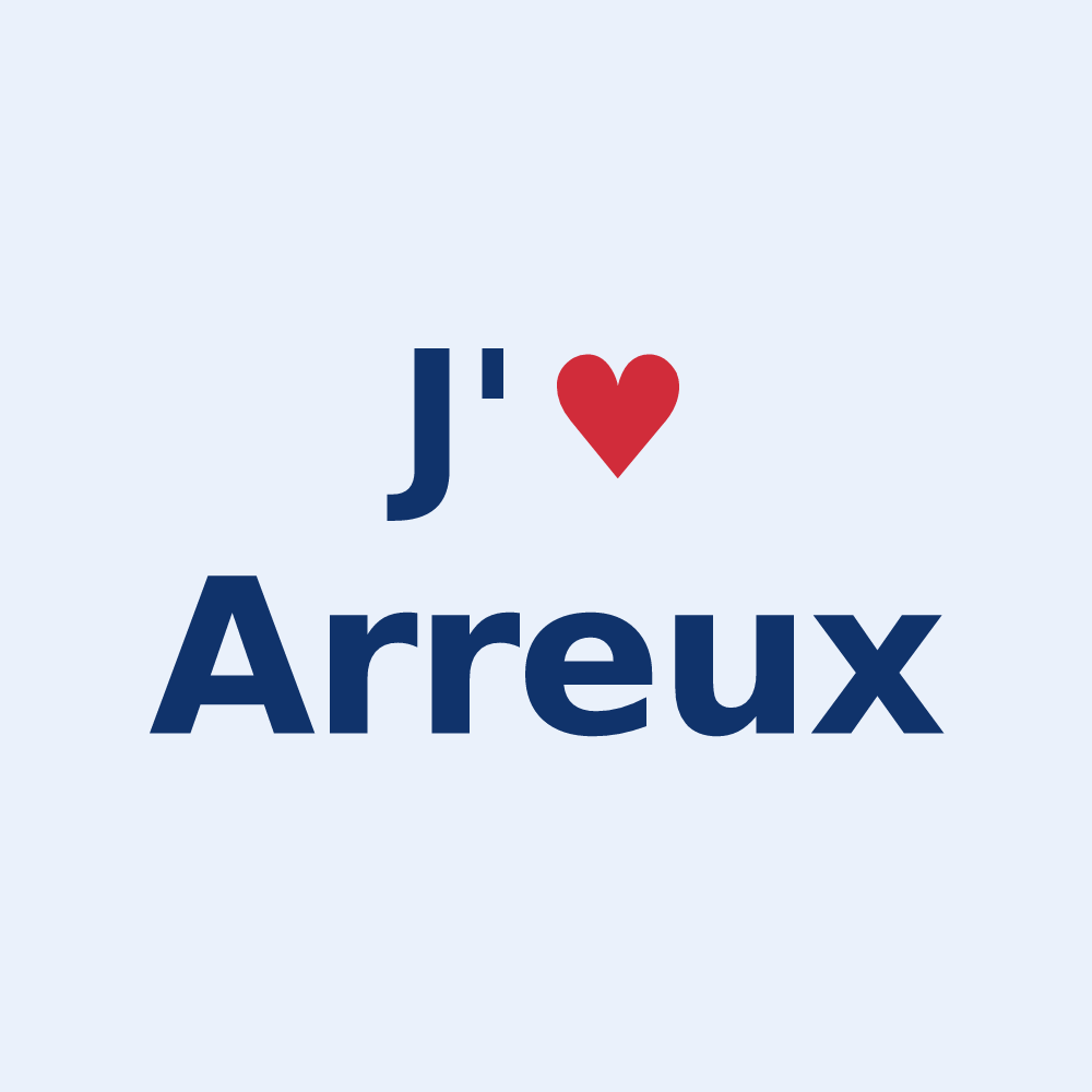 Sticker personnalisé Arreux — design J'aime Arreux