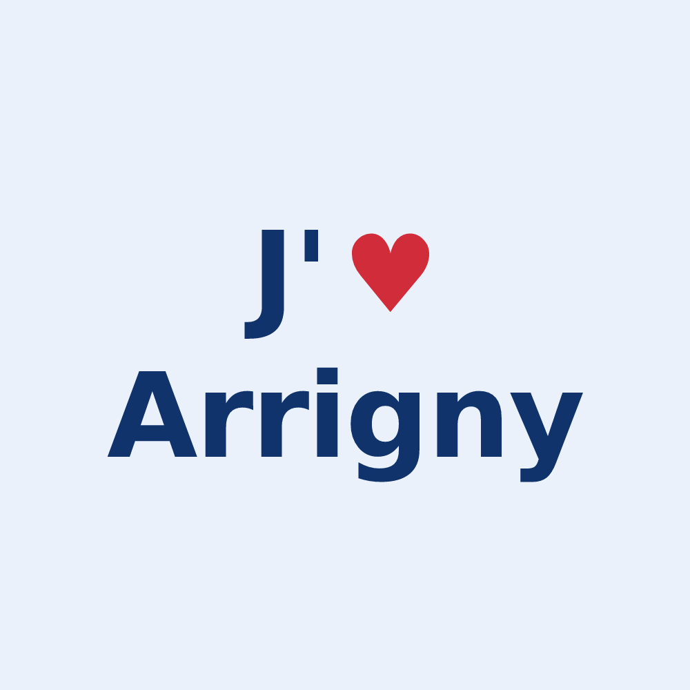 Sticker personnalisé Arrigny — design J'aime Arrigny