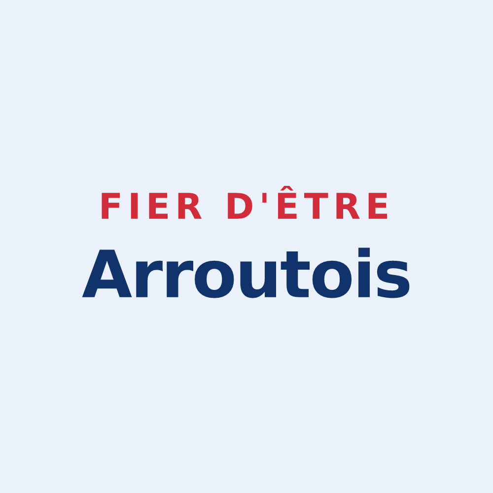 Sticker « Fier d'être Arroutois » — design pour Arrout