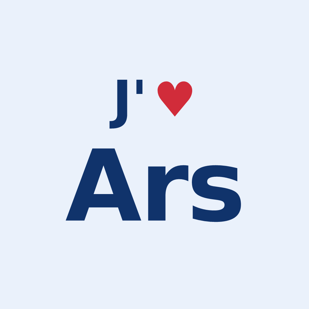 Sticker personnalisé Ars — design J'aime Ars