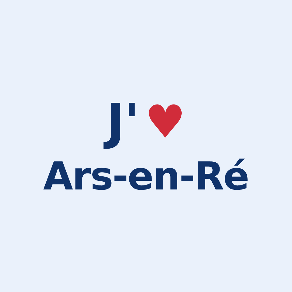 Sticker personnalisé Ars-en-Ré — design J'aime Ars-en-Ré