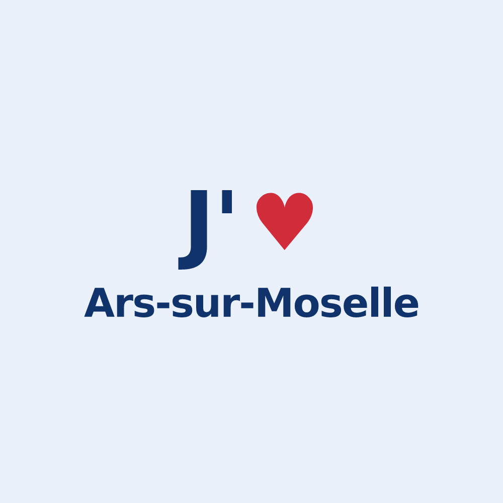 Sticker personnalisé Ars-sur-Moselle — design J'aime Ars-sur-Moselle