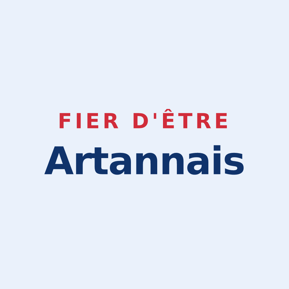 Sticker « Fier d'être Artannais » — design pour Artannes-sur-Thouet