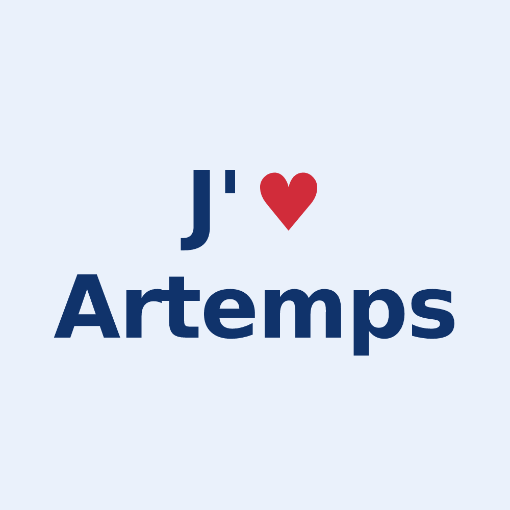 Sticker personnalisé Artemps — design J'aime Artemps