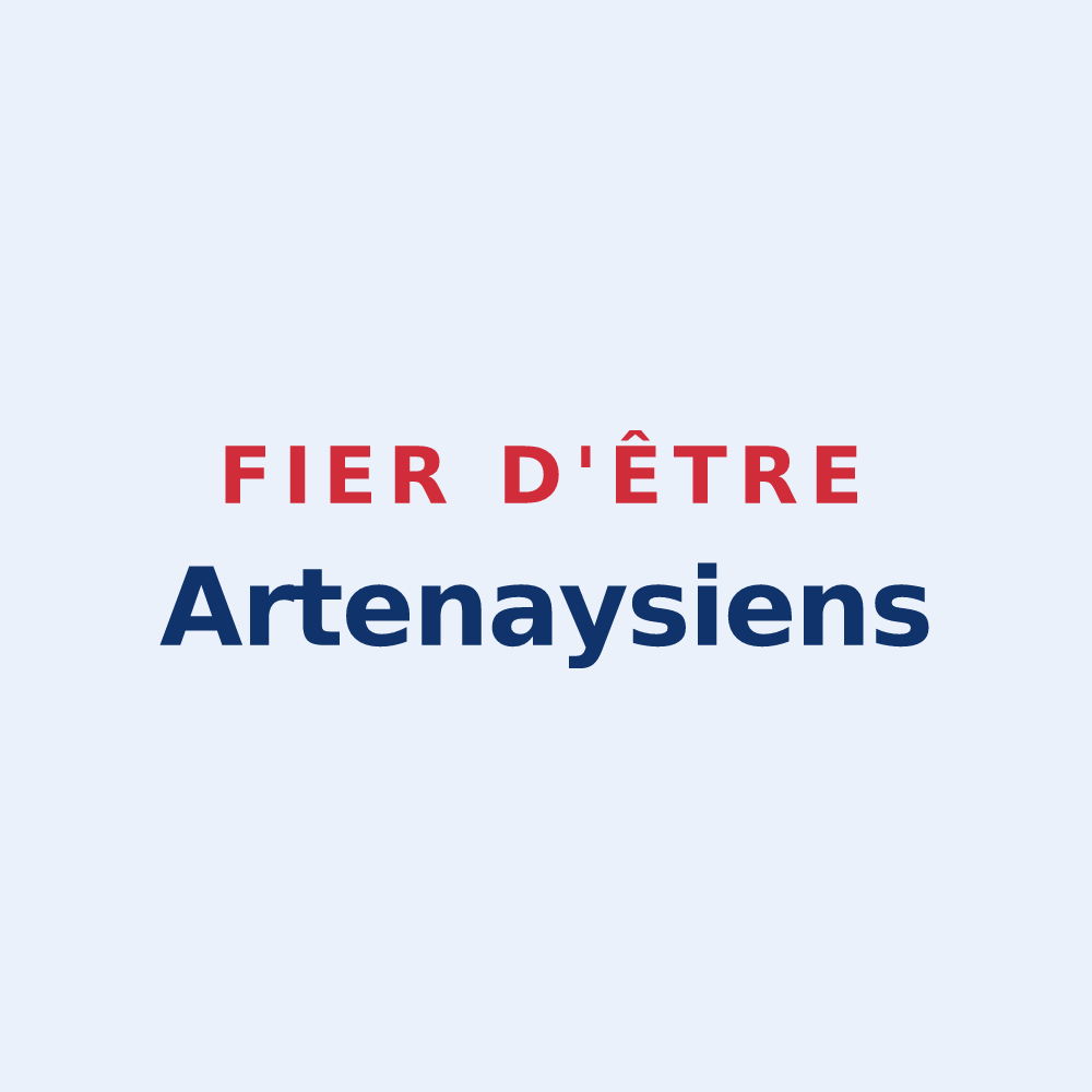 Sticker « Fier d'être Artenaysiens » — design pour Artenay