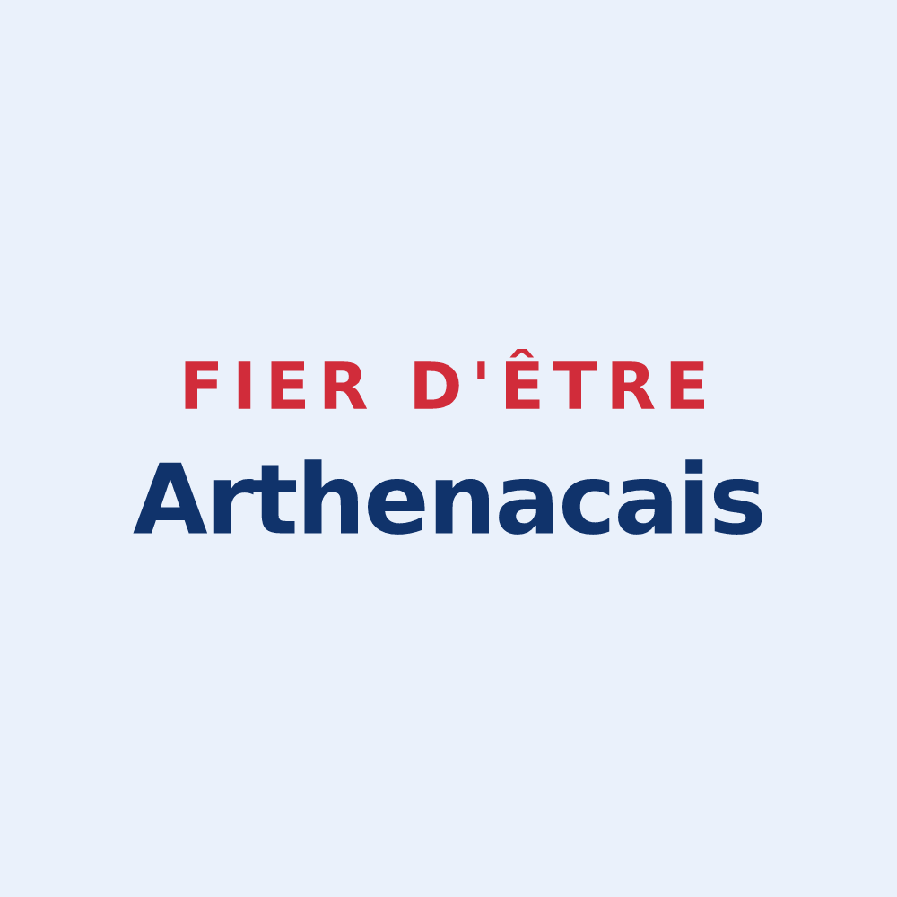 Sticker « Fier d'être Arthenacais » — design pour Arthenac