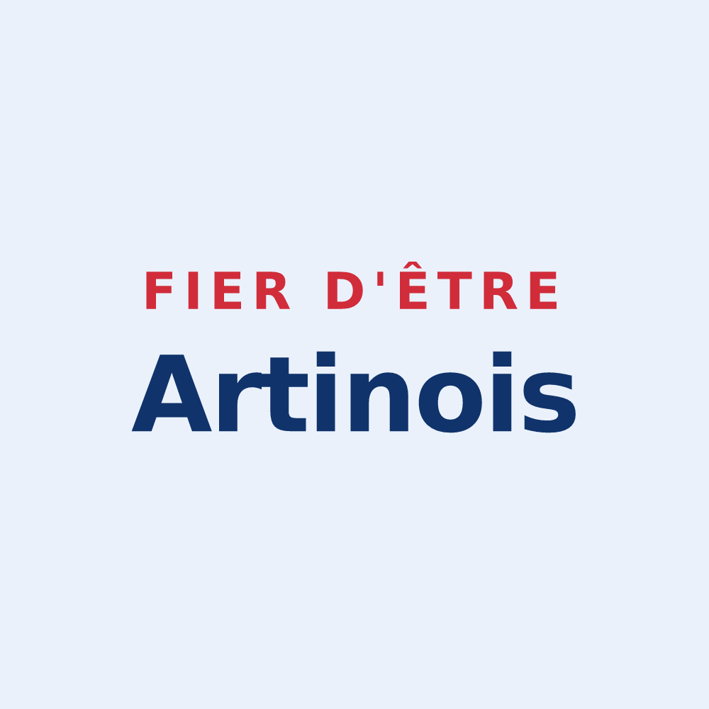 Sticker « Fier d'être Artinois » — design pour Artins