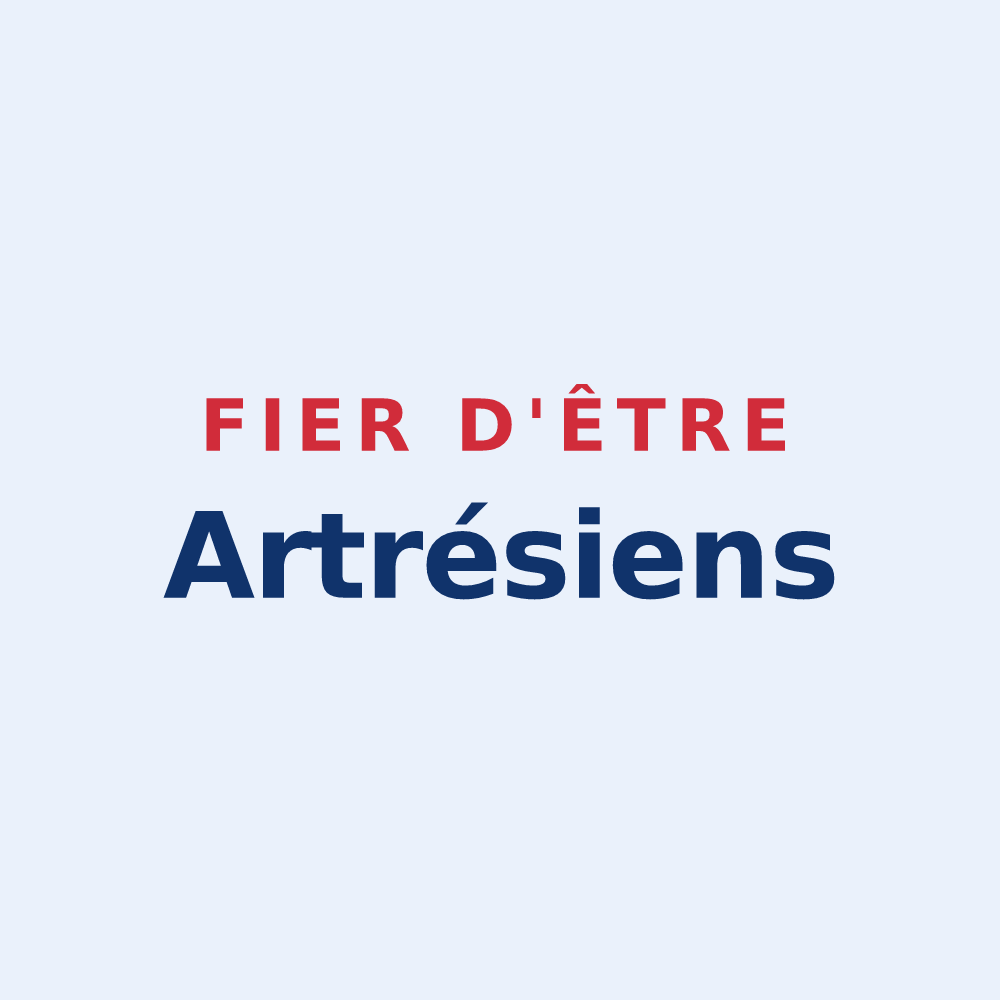 Sticker « Fier d'être Artrésiens » — design pour Artres