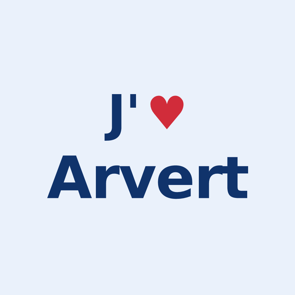 Sticker personnalisé Arvert — design J'aime Arvert
