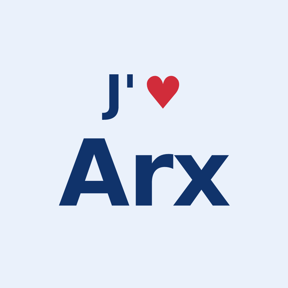 Sticker personnalisé Arx — design J'aime Arx