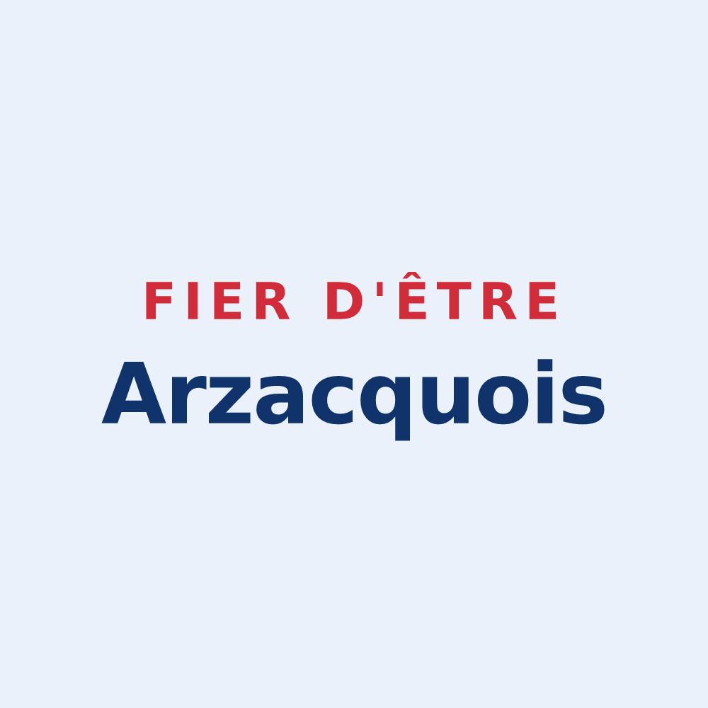 Sticker « Fier d'être Arzacquois » — design pour Arzacq-Arraziguet