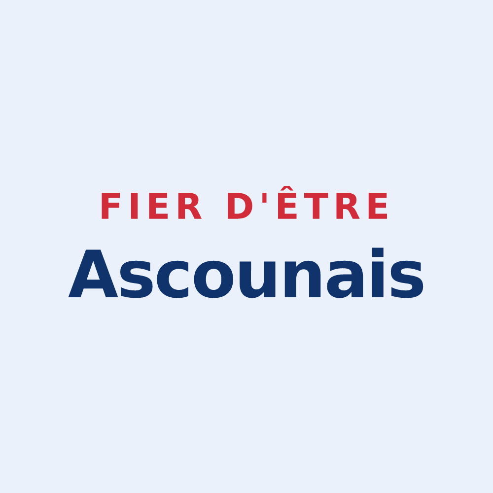 Sticker « Fier d'être Ascounais » — design pour Ascou