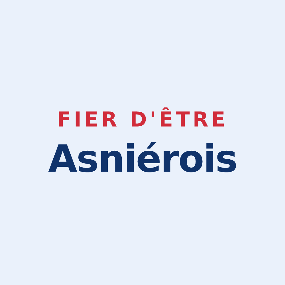 Sticker « Fier d'être Asniérois » — design pour Asnières-sur-Saône