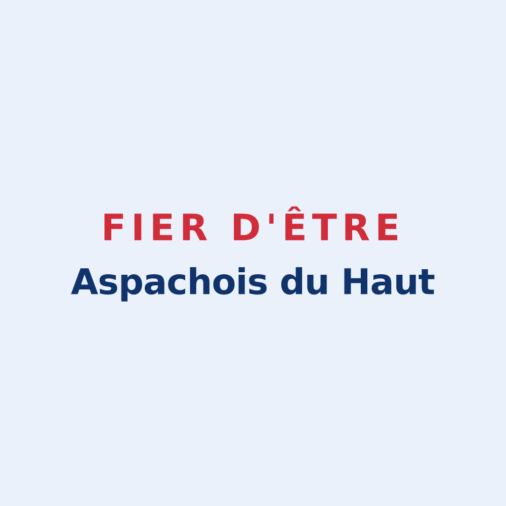 Sticker « Fier d'être Aspachois du Haut » — design pour Aspach-Michelbach