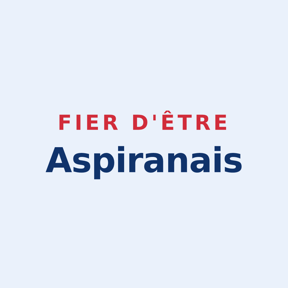 Sticker « Fier d'être Aspiranais » — design pour Aspiran