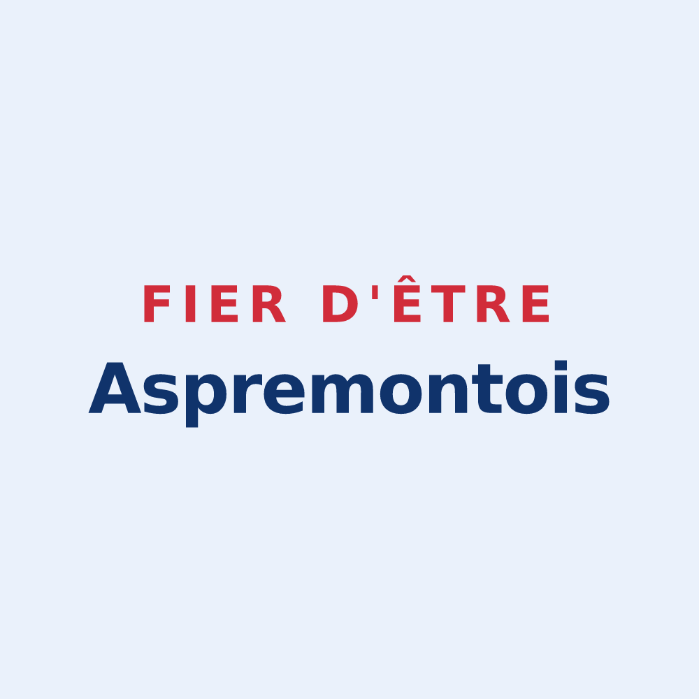Sticker « Fier d'être Aspremontois » — design pour Aspremont