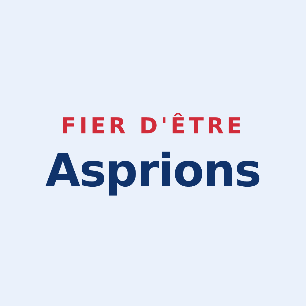 Sticker « Fier d'être Asprions » — design pour Aspres-lès-Corps