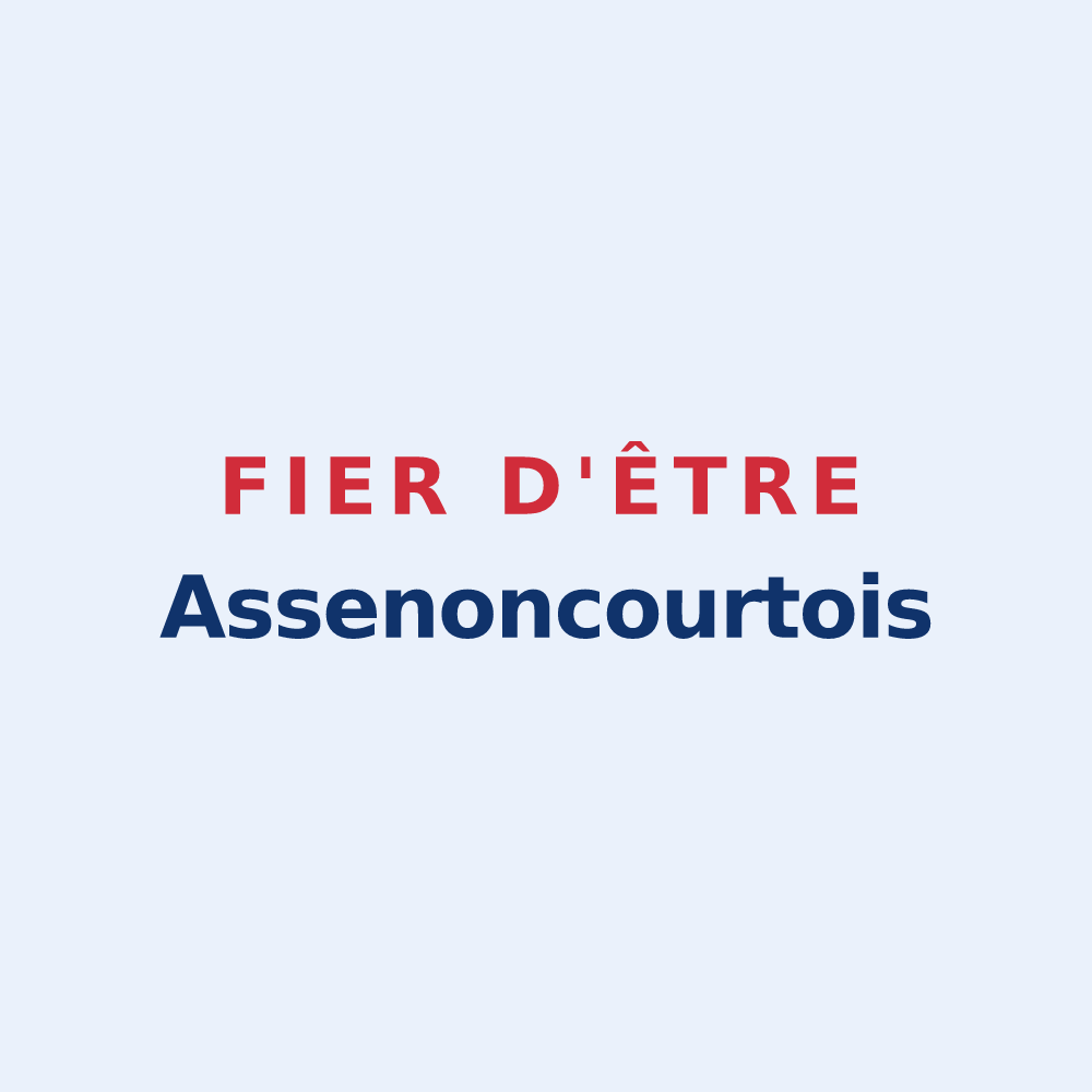 Sticker « Fier d'être Assenoncourtois » — design pour Assenoncourt