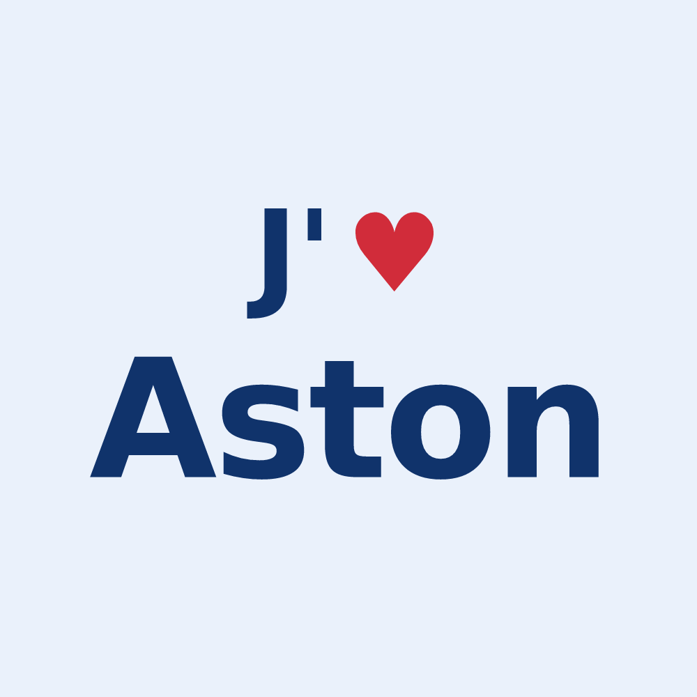 Sticker personnalisé Aston — design J'aime Aston