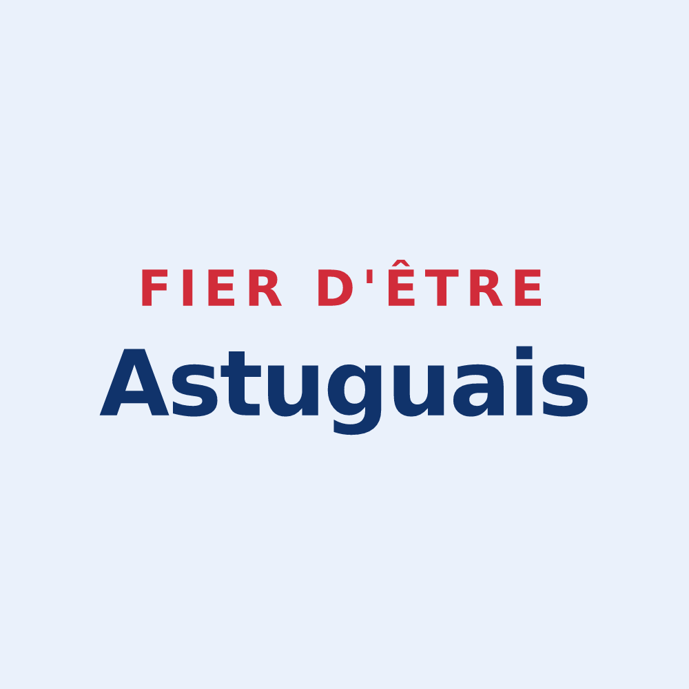 Sticker « Fier d'être Astuguais » — design pour Astugue