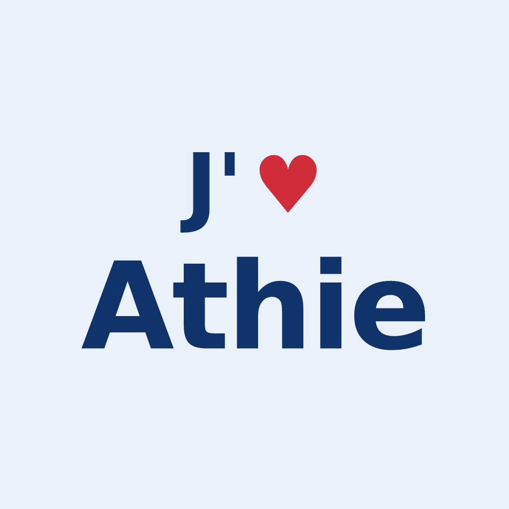 Sticker personnalisé Athie — design J'aime Athie
